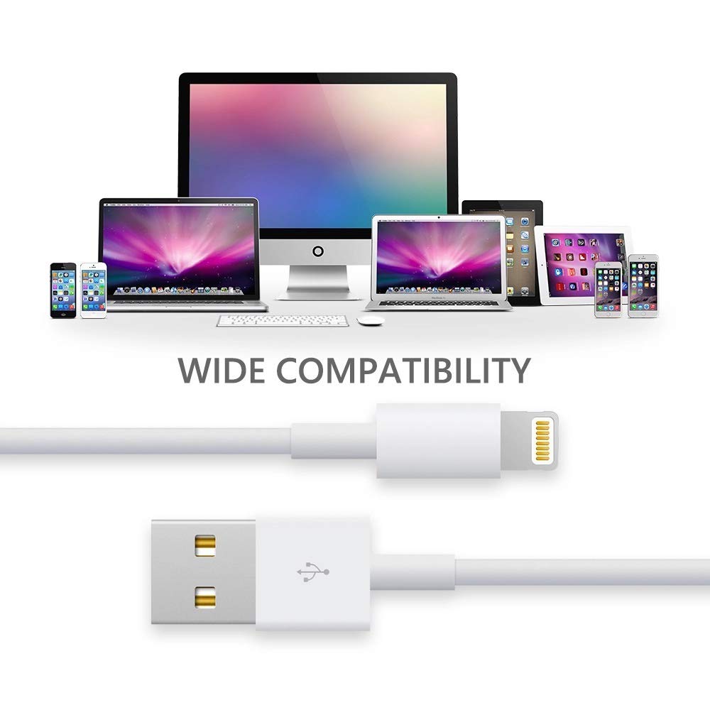 Invicta.Company Cable para iPhone Ligthning Carga y Sincroniza Datos Dispositivos Apple