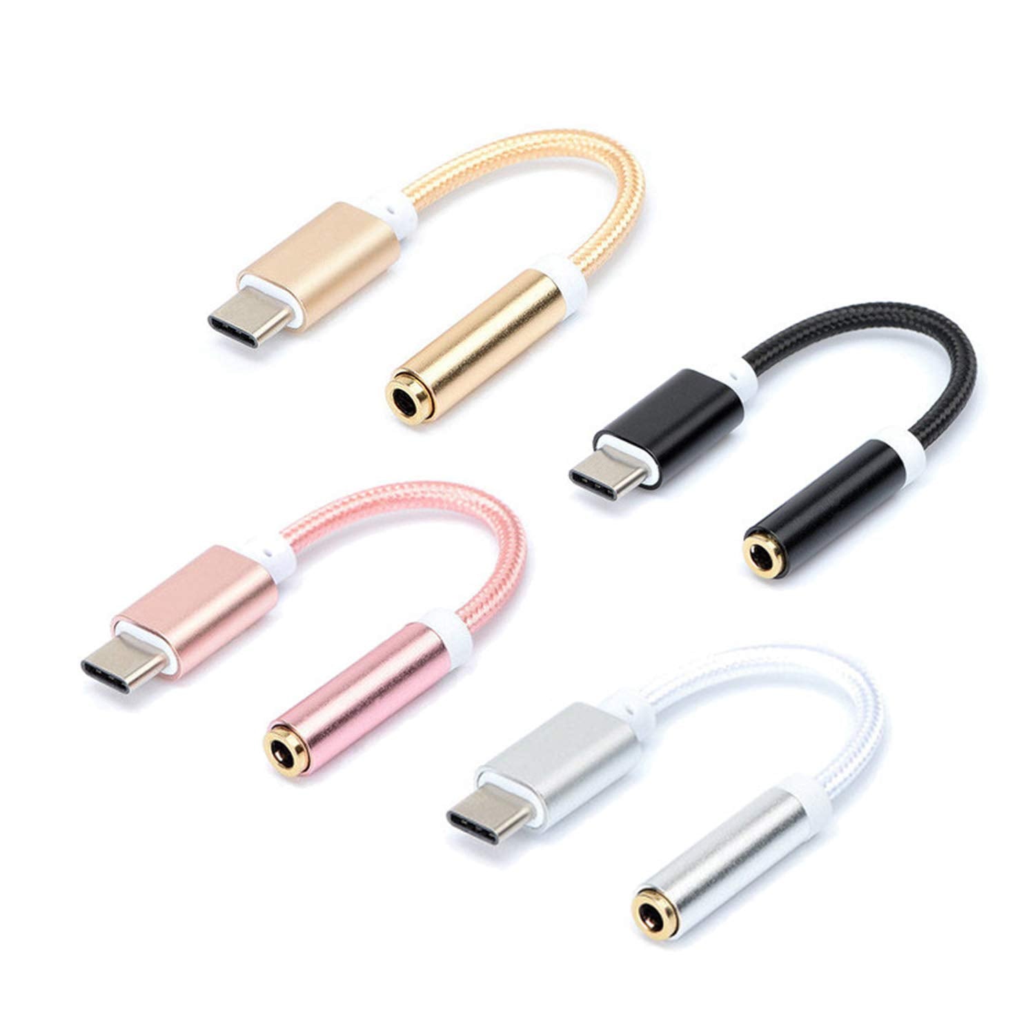 Cable convertidor de Auriculares portátiles Cable de línea de conexión Tipo C al Puerto de Audio Adaptador de Rayos para teléfonos móviles Inteligentes