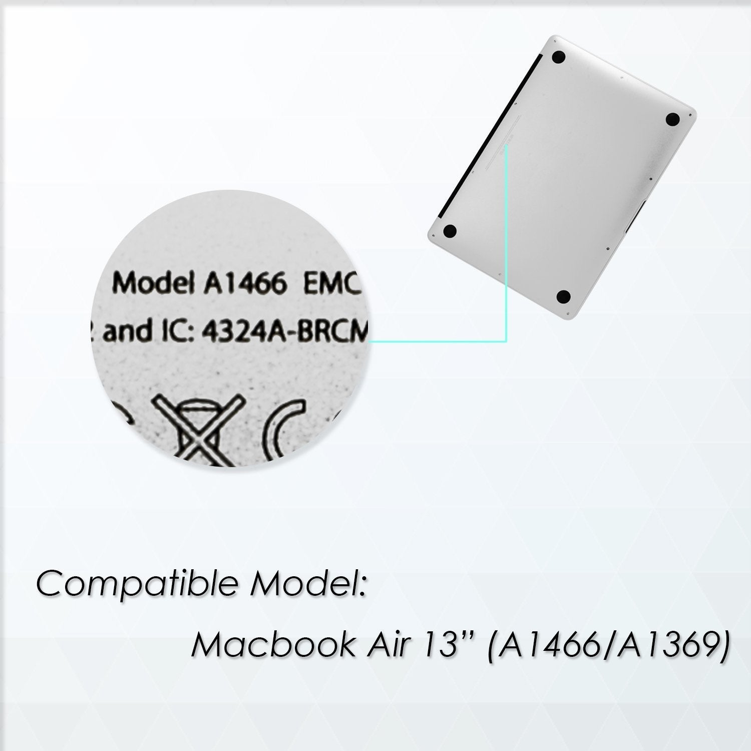 Maccesories Protector de Teclado Apple MacBook Cubierta para Teclado Cubre Teclado Cubreteclado MacBook Azul Aqua Español A1278/A1286/A1466/A1502/A1425/A1398/A1342 MacBook Pro 13-15 Pro Retina 13-15 White Unibody o Air 13