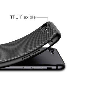 ZOFEEL Funda para iPhone 7 Plus iPhone 8 Plus, Absorción de Choque Resistente y diseño de Fibra de Carbono Funda Case para iPhone 7 Plus iPhone 8 Plus Negro Mate (iPhone 7 Plus/iPhone 8 Plus)