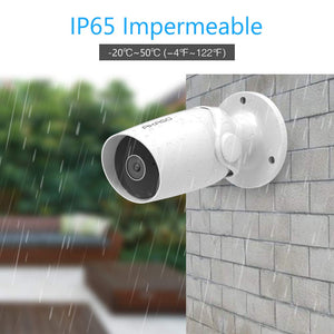AKASO Cámara de Seguridad Exterior HD1080P IP WIFI Impermeable Compatible con Alexa Google Home Fire TV Audio Bidireccional Detección de Movimiento Visión Nocturna Almacenamiento en Tarjeta/Cloud