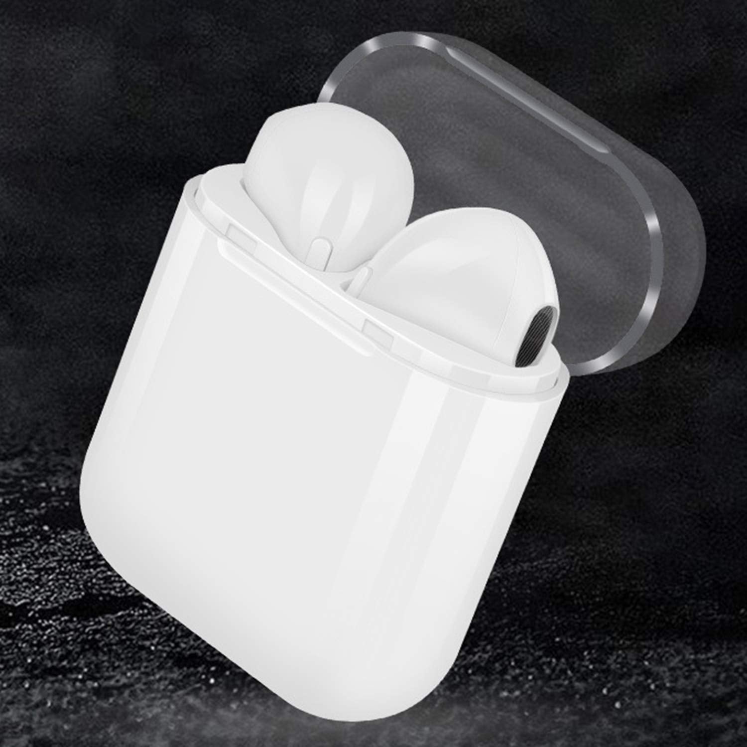 delicacygMXds Mini Auriculares inalámbricos de tamaño pequeño I8X Auriculares V5.0 con Caja de Carga Airbud Auriculares inalámbricos Verdaderos para teléfonos Inteligentes