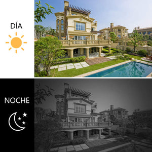AKASO Cámara de Seguridad Exterior HD1080P IP WIFI Impermeable Compatible con Alexa Google Home Fire TV Audio Bidireccional Detección de Movimiento Visión Nocturna Almacenamiento en Tarjeta/Cloud