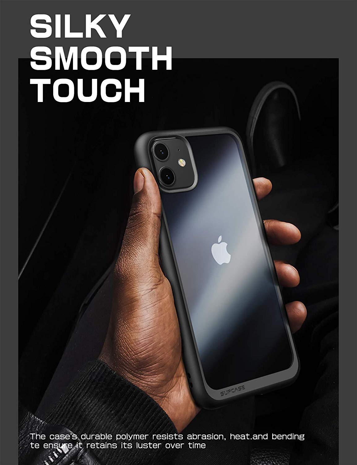 SUPCASE Funda iPhone 11 2019 Case Premium Case iPhone11 2019 Funda Protectora Transparente [Unicorn Beetle Style] para iPhone 11(Negro)