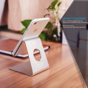 Soporte Celular, Lamicall Base Para Celular Móvil Telefono : Accesorios Base para Celular for Phone X Xs Max XR 8 7 6 Plus,Samsung s9 s8 s8s Plus edge,Huawei P20 Lite pro Nova 3 Mate 10 Lite,Xiaomi Mi 8 Band 3 a2 lite Redmi Note 5 -Plata