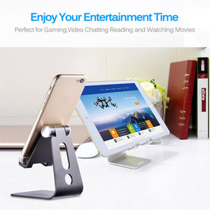 Soporte para Celular CHOETECH,Base para Celular Smartphone Telefono Ajustable Universal Porta Celular Plegable para iPhone 11 Pro Max/X/8/XR,Samsung S10 Plus,Xiaomi,huawei y 3.5-8.4 pulgadas tabletas