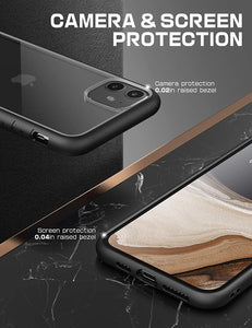 SUPCASE Funda iPhone 11 2019 Case Premium Case iPhone11 2019 Funda Protectora Transparente [Unicorn Beetle Style] para iPhone 11(Negro)