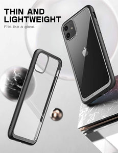 SUPCASE Funda iPhone 11 2019 Case Premium Case iPhone11 2019 Funda Protectora Transparente [Unicorn Beetle Style] para iPhone 11(Negro)