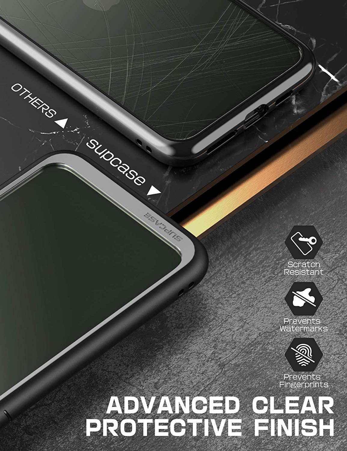 SUPCASE Funda iPhone 11 Pro Max 2019 Case Premium Case iPhone 11 Pro Max Funda Protectora Transparente [Unicorn Beetle Style] para iPhone 11 Pro Max (6.5 Pulgadas) 2019 (Negro)